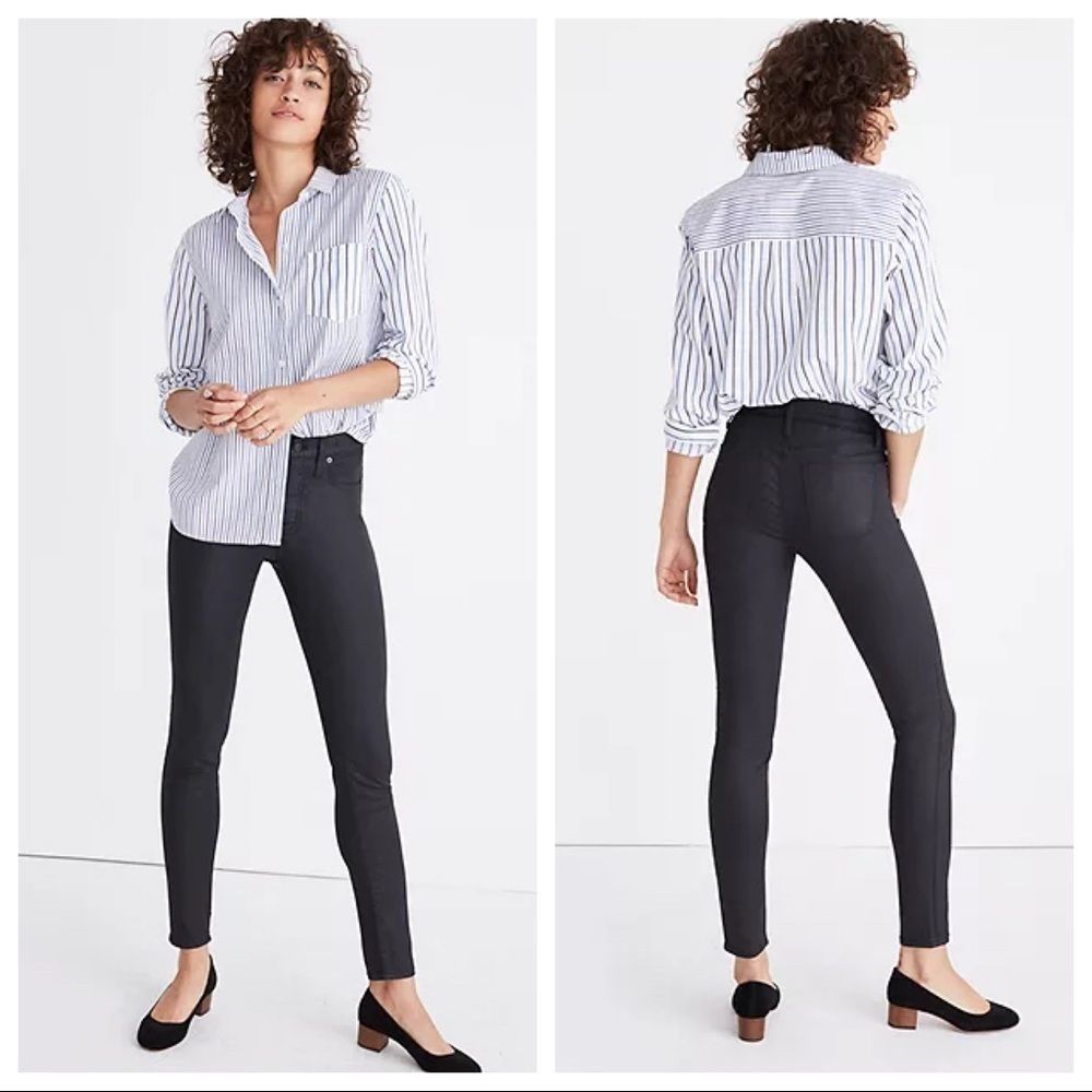 Madewell 9” rise skinny coated jeans sz 27 (x804)